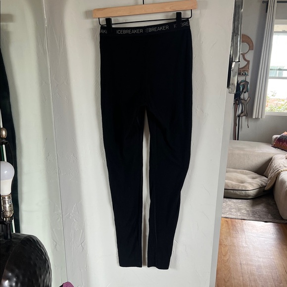 Icebreaker wool  Classic Black Tights/base layer - Picture 1 of 3